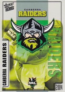 2004 Select Authentic #27 Canberra Raiders Logo Front